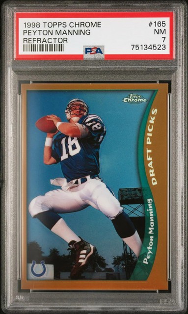 Peyton Manning 1998 Topps Topps Chrome Refractor