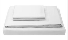 Molecule Bed Sheets White Fitted Flat Pillowcase Performance 300 Thread Count