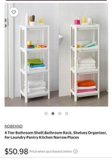4 Tier Bathroom Shelf,Bathroom Rack, Shelves Organizer, 1 pack