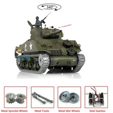 Henglong 1/16 7.0 Upgraded M4A3 Sherman RC Ta...