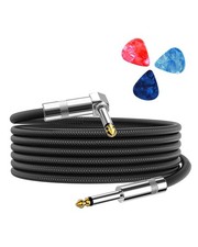 Versatile 6.6ft Guitar Cable for Electric Guitars Keyboards - Noise-Free Sound