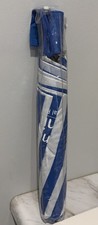 Blue White Stripe Compact Folding Umbrella with Cincinnati Children s Logo New