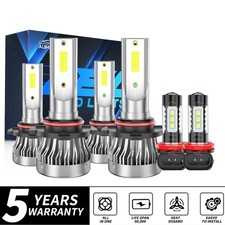 For Honda Civic 2004-2015 Led Headlight Hilofog Light 9005 H11 H10 Kit 10000k