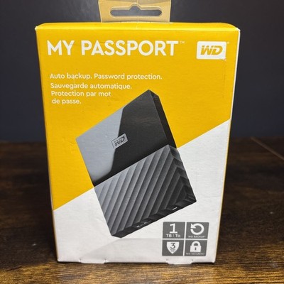 Western Digital WD My Passport 1TB External Portable Storage USB 3.0 Hard Drive