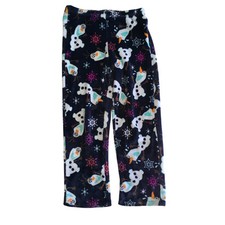 Disney Frozen Olaf Fleece Pajama Pants Child Size S 4-6 - Cozy, Winter, Cute