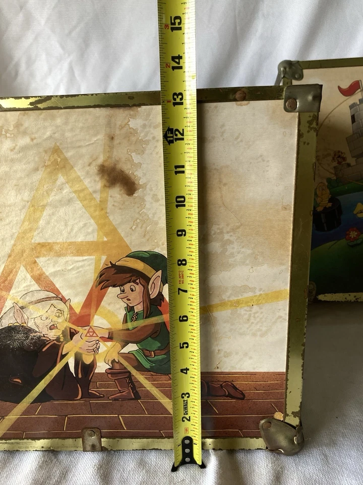 Nintendo Super Mario 3 & Zelda Wood Box Toy Chest Storage - RARE 1980s Vintage - Image 4 of 4