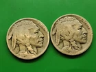 1924P 24D Buffalo Nickel Set. Better Date. Actual Coins No Acid. Original. Lot 2