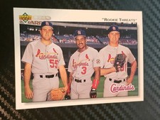 1992 Upper Deck - Brian Jordan, Mark Clark, Donovan Osborne #702 (RC) Cardinals
