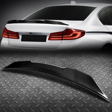 FOR 17-21 BMW 5-SERIES SEDAN CARBON FIBER PSM-STYLE DUCK BILL REAR TRUNK SPOILER