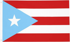 Puerto Rico Flag 3X5 Ft 1895 1952 Historic Light Blue Puerto Rican Flag Banner