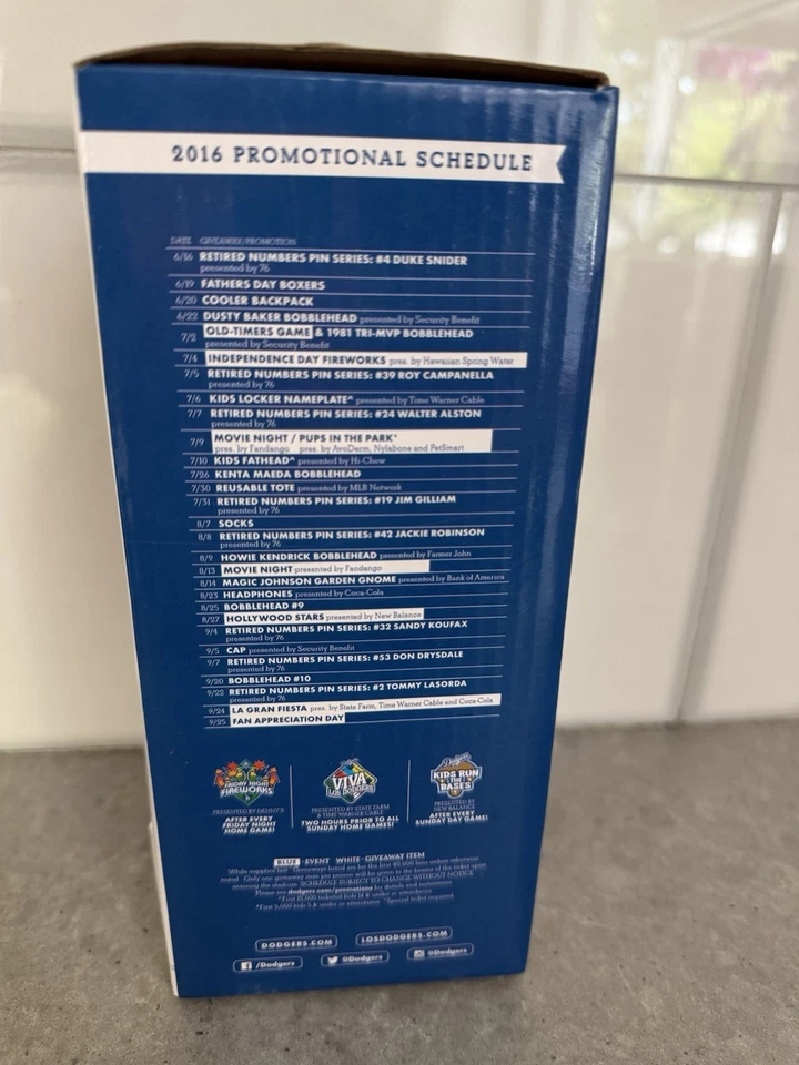 Don Newcombe Bobblehead 2016 Brooklyn Dodgers #36 MLB LA Dodgers NEW In Box - Image 2 of 4