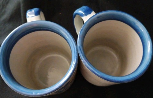 Louisville Stoneware "Having My Coffee Fix" Mug Embossed Made in USA X2 - Picture 7 of 7
