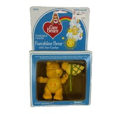 Vintage Kenner Care Bears Funshine Bear Poseable Figure NIB PVC Sun Catcher 1984
