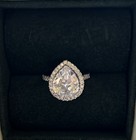 Unbranded Sterling Silver 4 Carat CZ Engagement Ring Size 5 — photo 1