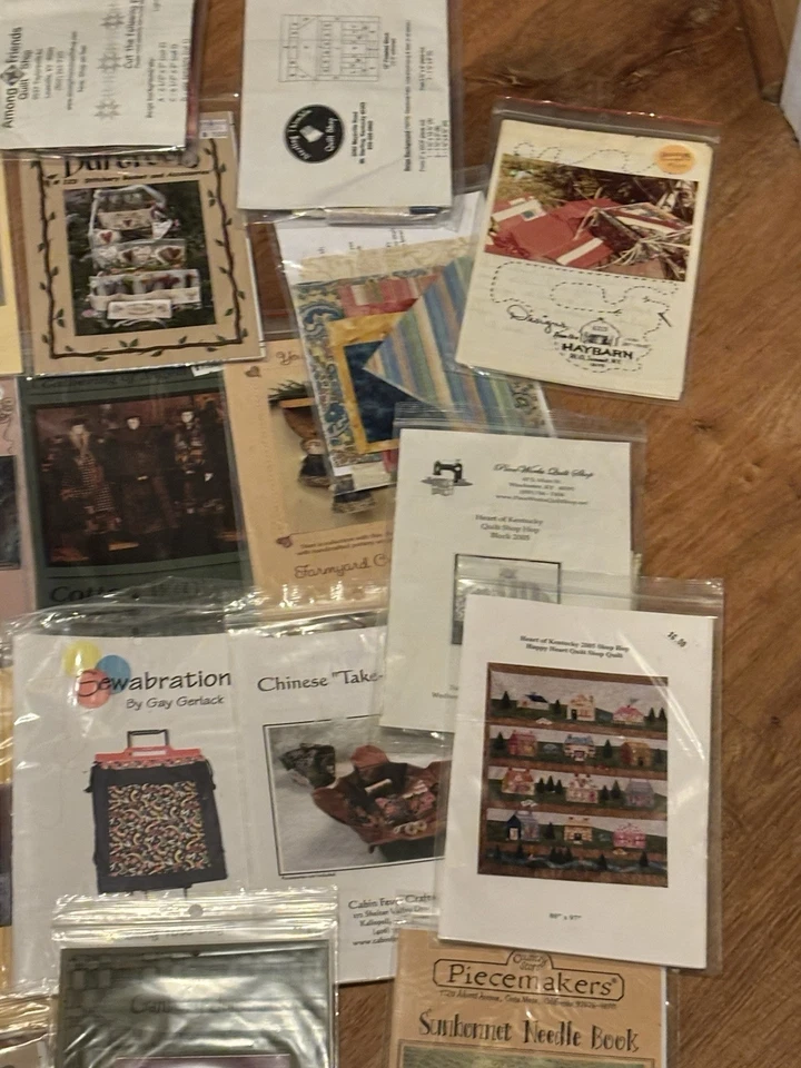 Wholesale Lot X 60 Patterns Crafts Sewing Quilting Ornaments Bags Patchwork (3) - Image 4 of 4