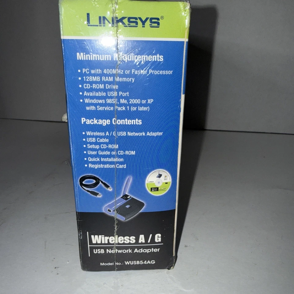 Linksys WAP55AG Ver.2 Dual Band 5GHz 2.4GHz Wireless A+G Access Point NEW SEALED - Image 3 of 4