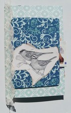 Handmade Junk Journal BIRDS 44 pages From New and Repurposed Ephemera