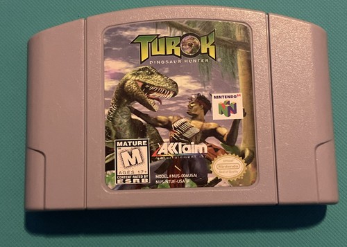 Turok Dinosaur Hunter (Nintendo 64 1997) N64 Authentic Tested Working Acclaim