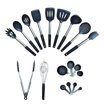 Home & Kitchen Essentials Cooking Utensils Set - Non Stick Silicone Kitchen U...