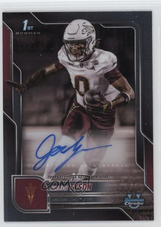 2025 Bowman U Chrome Chrome Prospect Auto Jordyn Tyson #BCA-JTY Auto 0j3l