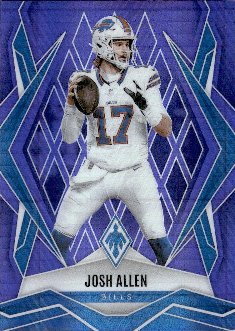 2025 Panini Phoenix #129 Josh Allen Purple Hyper Prizm #/249