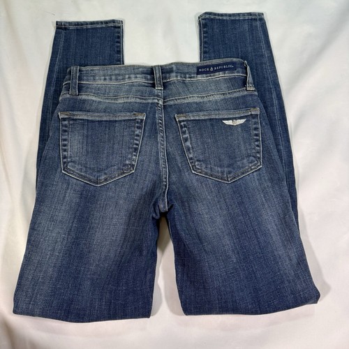 Rock & Republic Women’s Jeans Berlin Size 4 Medium Wash - Picture 7 of 9