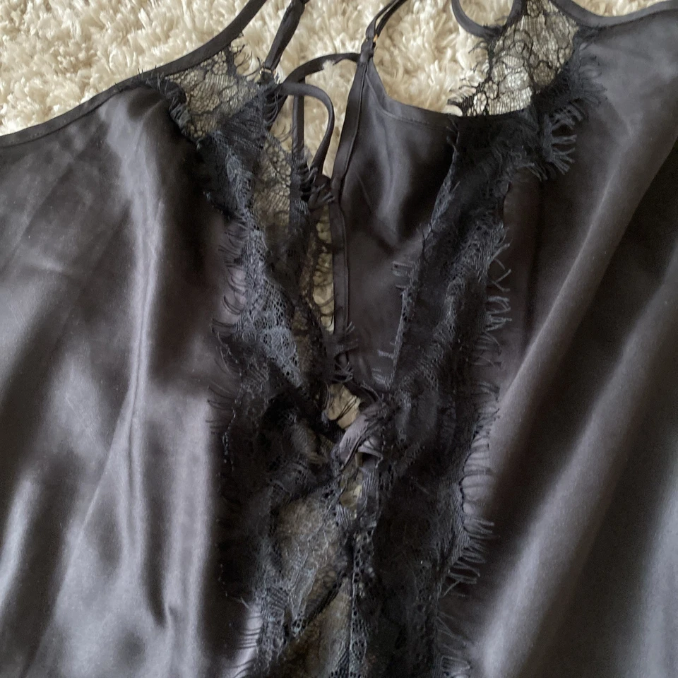 Worn Once Ann Summers Satin And Lace Chemise Size 16 - Image 3 of 4