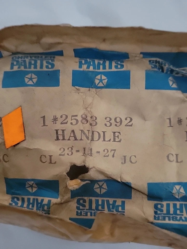 N.O.S. Mopar Inside Door Handle Part No 2583 392 RH. - Image 3 of 4