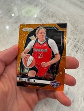 2024 Panini WNBA Prizm Basketball Emily Engstler Orange Lazer Prizm #67 Mystics 