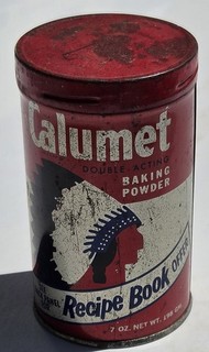 Calumet 7 Ounce Baking Powder Advertising Tin Empty