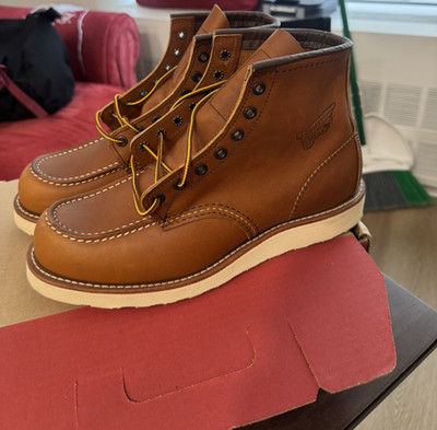 New Red Wing Men's 6-inch Soft Toe Boot, Traction Tred 10875 Work Size 9E Wide