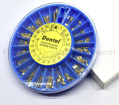 120 pz/kit palo vite dentale kit completo perni endoconici placcati argento/oro - Foto 15 di 23