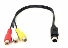 7 Pin S-Video Male to 3 RCA Female AV Video Cable Transfer Converter Cable