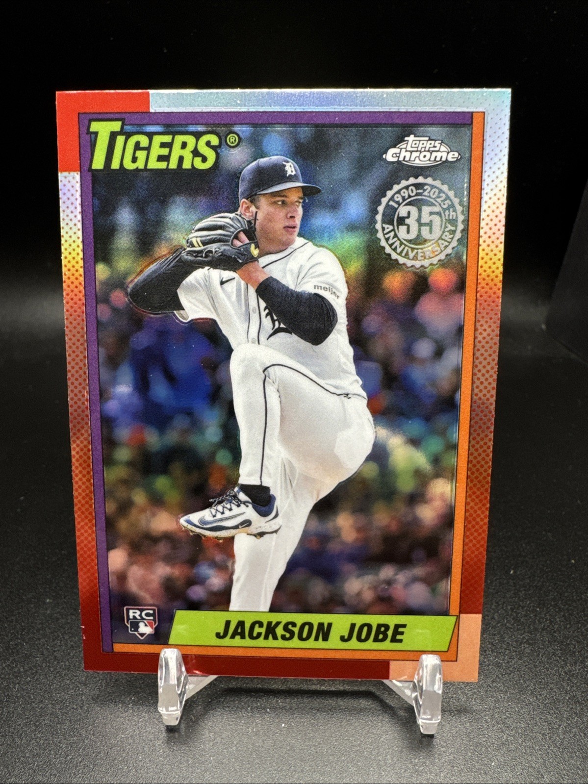 2025 Topps Chrome Update Baseball Card 1990 Insert Jackson Jobe Rookie
