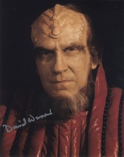 DAVID WARNER as Chancellor Gorkon - Star Trek VI GENUINE SIGNED AUTOGRAPH