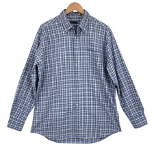 Hart Schaffner Marx Button Up Shirt Men XL Multi Check Long Sleeve Pocket Collar