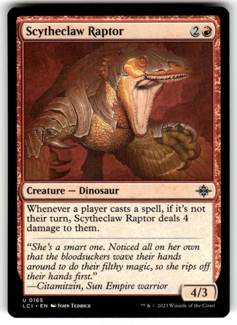 ロストマジック o7r6kf1 Scytheclaw Raptor - The Lost Caverns of Ixalan #0165 MTG Magic The