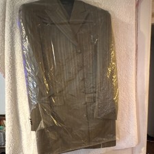 Dynasty Brown Striped Vintage Men's Suit Jacket Vest Pants Set