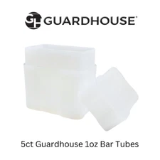 5 Qty Guardhouse Brand 1oz Silver Bar Tubes Each Holds 20 Bars