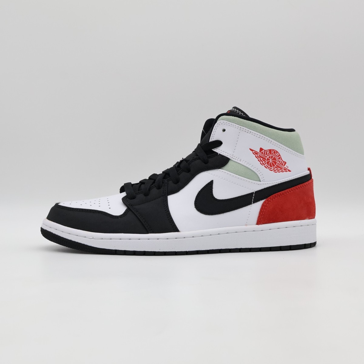 852542-100 Nike Air Jordan 1 Mid SE Black Gym Red White Light