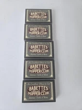 Boardwalk Empire On Screen Prop - Babettes Supper Club Matchboxes - Set of 5