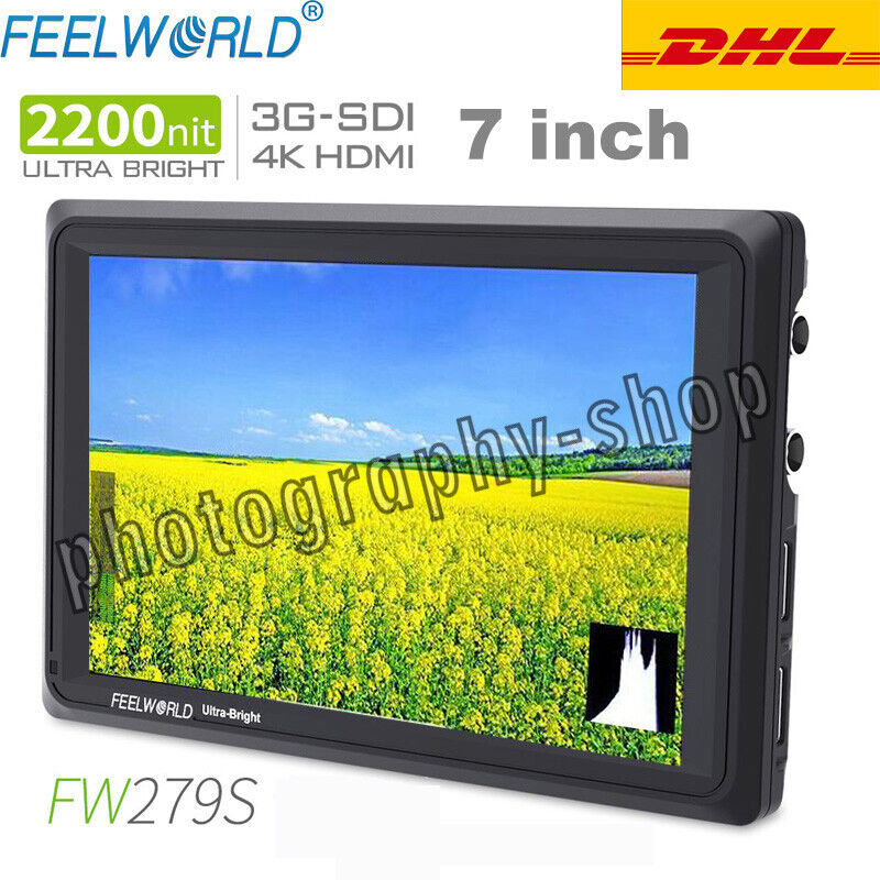FEELWORLD FW279S 7 Inch 2200nit Daylight Viewable SDI Field Monitor 4K HDMI NEW Populaire uitverkoop, beperkte uitverkoop