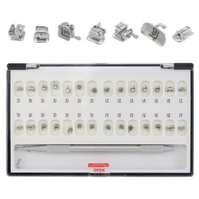 7-7 Orthodontic Self-Ligating Brackets Roth 022 345HK Damon Q w/Tubes Laser Mark