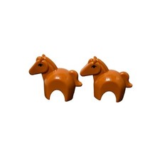 Viking Toys Jumbo Set of 2 Horse Replacement Plastic Toys Imaginative Play