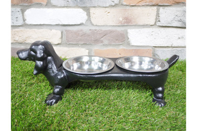 cast iron dog bowl