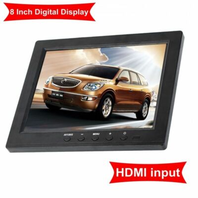 8'' TFT LCD Monitor Mini TV - HDMI/VGA/BNC Input for DVR Security Camera System