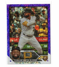 Canaan Smith-Njigba Rookie RC 2023 Topps Update Series #US187 Purple Foil /799