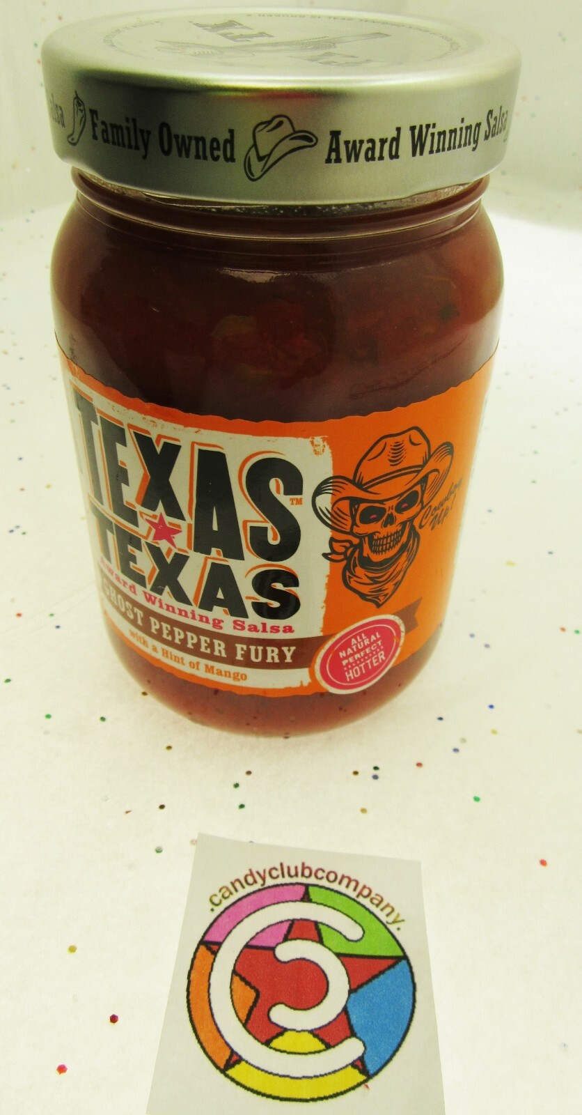 Texas Texas Award Winning Salsa GHOST PEPPER FURY 16oz Jar w/ Hint
