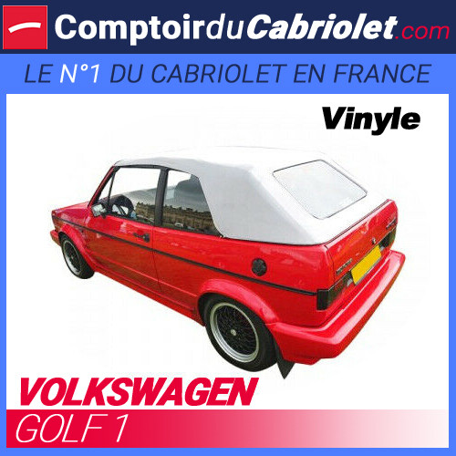Capote Volkswagen Golf 1 cabriolet de haute qualité avec traitement anti-UV de couleur blanche
