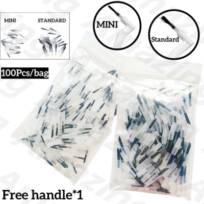 Dental Micro Brushes Composite Resin Disposable Mini Applicator Brush Tip Handle